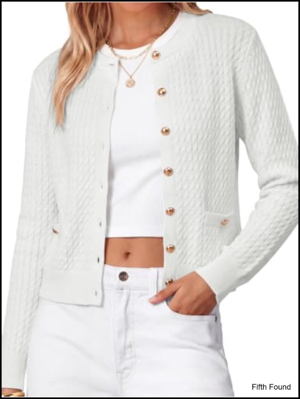 Womens Cable Knit Cardigan Lightweight Button Down Sweater